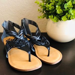 Fergalicious “Tizzy” Black Sandals